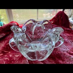 Murano Glass Bowl w/controlled bubbles design